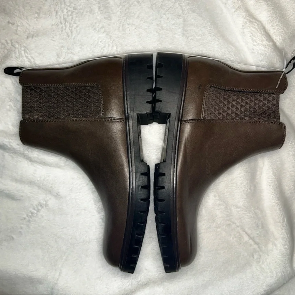 Guess Brown Ankle Boots with Slip-On Design
